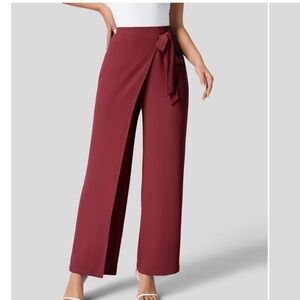 Halara High Waisted Tie Pants with Wide Leg